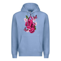 Colony Blue Cancer Boxing Gloves with Ribbon Premium Hoodie - texasbilliewilder