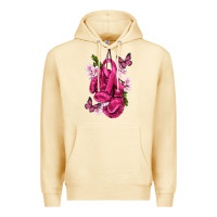Pina Colada Cancer Boxing Gloves with Ribbon Premium Hoodie - texasbilliewilder