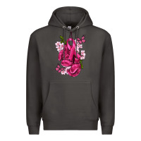Smoke Cancer Boxing Gloves with Ribbon Premium Hoodie - texasbilliewilder
