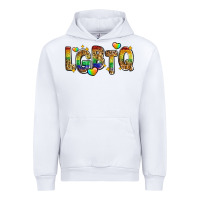 White lgbtq Urban Hoodie - Zillion Design Studio