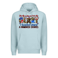 Blue Mist it's the guts and it's the glory a hundred stripes Premium Hoodie - Zillion Design Studio
