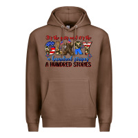 Chestnut it's the guts and it's the glory a hundred stripes Premium Hoodie - Zillion Design Studio