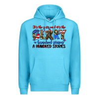 Ocean Blue it's the guts and it's the glory a hundred stripes Premium Hoodie - Zillion Design Studio