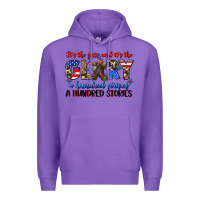 Purple it's the guts and it's the glory a hundred stripes Premium Hoodie - Zillion Design Studio