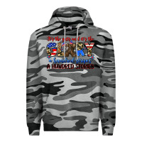 Slate Camo it's the guts and it's the glory a hundred stripes Premium Hoodie - Zillion Design Studio