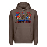 Coffee it's the guts and it's the glory a hundred stripes Premium Hoodie - Zillion Design Studio