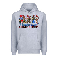 Heather Grey it's the guts and it's the glory a hundred stripes Premium Hoodie - Zillion Design Studio
