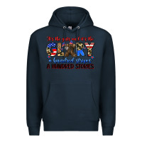 Navy it's the guts and it's the glory a hundred stripes Premium Hoodie - Zillion Design Studio