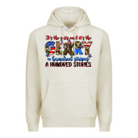 Oatmeal Heather it's the guts and it's the glory a hundred stripes Premium Hoodie - Zillion Design Studio
