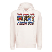 Pale Pink it's the guts and it's the glory a hundred stripes Premium Hoodie - Zillion Design Studio