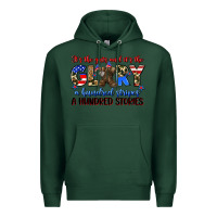 Sports Green it's the guts and it's the glory a hundred stripes Premium Hoodie - Zillion Design Studio