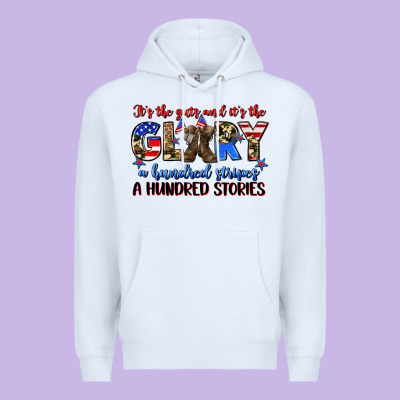 It's The Guts And It's The Glory A Hundred Stripes Premium Hoodie Designed By Zillion Design Studio