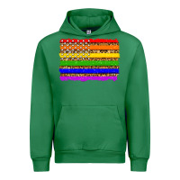 Emerald lgbtq and usa flag Urban Hoodie - Zillion Design Studio