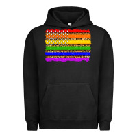 Pigment Black lgbtq and usa flag Urban Hoodie - Zillion Design Studio