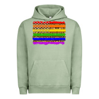 Pigment Oil Green lgbtq and usa flag Urban Hoodie - Zillion Design Studio