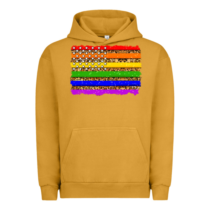 Lgbtq And Usa Flag Urban Hoodie by Zillion Design Studio | Teevron