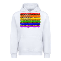 White lgbtq and usa flag Urban Hoodie - Zillion Design Studio