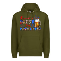 Army Green i'm not drunk i'm patriotic zillion Premium Hoodie - Zillion Design Studio