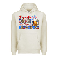 Oatmeal Heather i'm not drunk i'm patriotic zillion Premium Hoodie - Zillion Design Studio