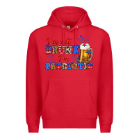Red i'm not drunk i'm patriotic zillion Premium Hoodie - Zillion Design Studio