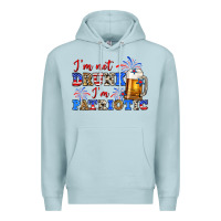 Blue Mist i'm not drunk i'm patriotic zillion Premium Hoodie - Zillion Design Studio