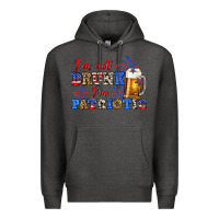 Charcoal Heather i'm not drunk i'm patriotic zillion Premium Hoodie - Zillion Design Studio