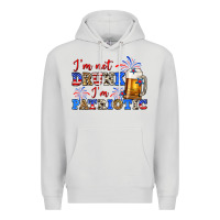 Dove Grey i'm not drunk i'm patriotic zillion Premium Hoodie - Zillion Design Studio