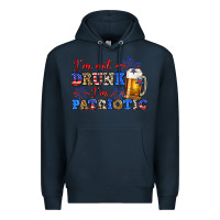 Navy i'm not drunk i'm patriotic zillion Premium Hoodie - Zillion Design Studio