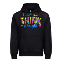 Black i can't even think straight Urban Hoodie - Zillion Design Studio
