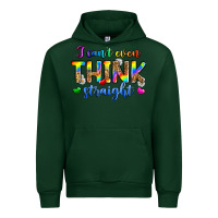 Forest Green i can't even think straight Urban Hoodie - Zillion Design Studio
