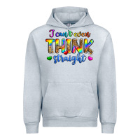 Heather Grey i can't even think straight Urban Hoodie - Zillion Design Studio