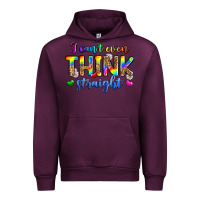 Mauve Wine i can't even think straight Urban Hoodie - Zillion Design Studio