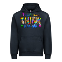 Navy i can't even think straight Urban Hoodie - Zillion Design Studio