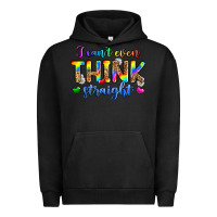 Pigment Black i can't even think straight Urban Hoodie - Zillion Design Studio