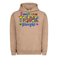 Pigment Burro i can't even think straight Urban Hoodie - Zillion Design Studio
