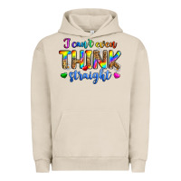 Pigment French Oak i can't even think straight Urban Hoodie - Zillion Design Studio