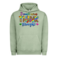 Pigment Oil Green i can't even think straight Urban Hoodie - Zillion Design Studio