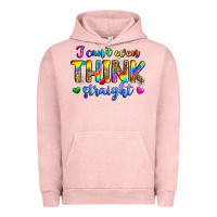 Pigment Salmon i can't even think straight Urban Hoodie - Zillion Design Studio