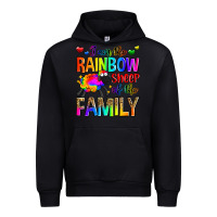 Black i am the rainbow sheep of the family Urban Hoodie - Zillion Design Studio
