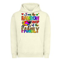 Pigment Pistachio i am the rainbow sheep of the family Urban Hoodie - Zillion Design Studio