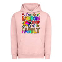 Pigment Salmon i am the rainbow sheep of the family Urban Hoodie - Zillion Design Studio