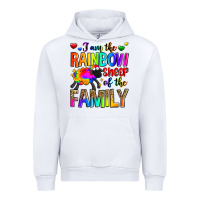 White i am the rainbow sheep of the family Urban Hoodie - Zillion Design Studio