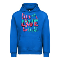 Cobalt Live Love Fight Breast Cancer Urban Hoodie - texasbilliewilder