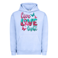Pigment Grape Ice Live Love Fight Breast Cancer Urban Hoodie - texasbilliewilder