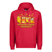 Cardinal Childhood Cancer Awareness Coffee Cups Premium Hoodie - texasbilliewilder