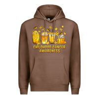 Chestnut Childhood Cancer Awareness Coffee Cups Premium Hoodie - texasbilliewilder