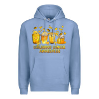 Colony Blue Childhood Cancer Awareness Coffee Cups Premium Hoodie - texasbilliewilder