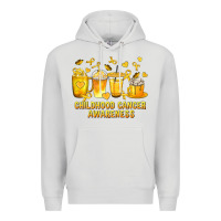 Dove Grey Childhood Cancer Awareness Coffee Cups Premium Hoodie - texasbilliewilder