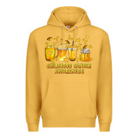 Mustard Childhood Cancer Awareness Coffee Cups Premium Hoodie - texasbilliewilder