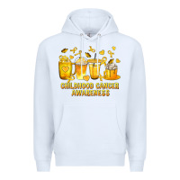 White Childhood Cancer Awareness Coffee Cups Premium Hoodie - texasbilliewilder